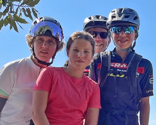 Fam. Repolusk in den Bikeferien bei mtbeer